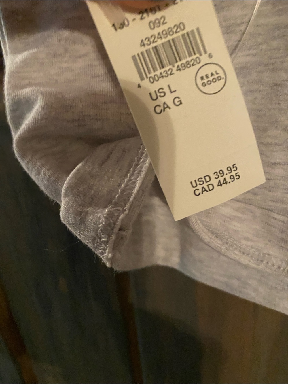 Off Line Gray Cropped Boxy Tee - Picture 3 of 5
